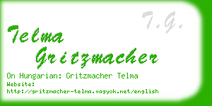 telma gritzmacher business card